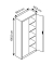 Stahlschrank 08920-00 S10096 lichtblau, lichtgrau 93,0 x 40,0 x 195,0 cm, aufgebaut
